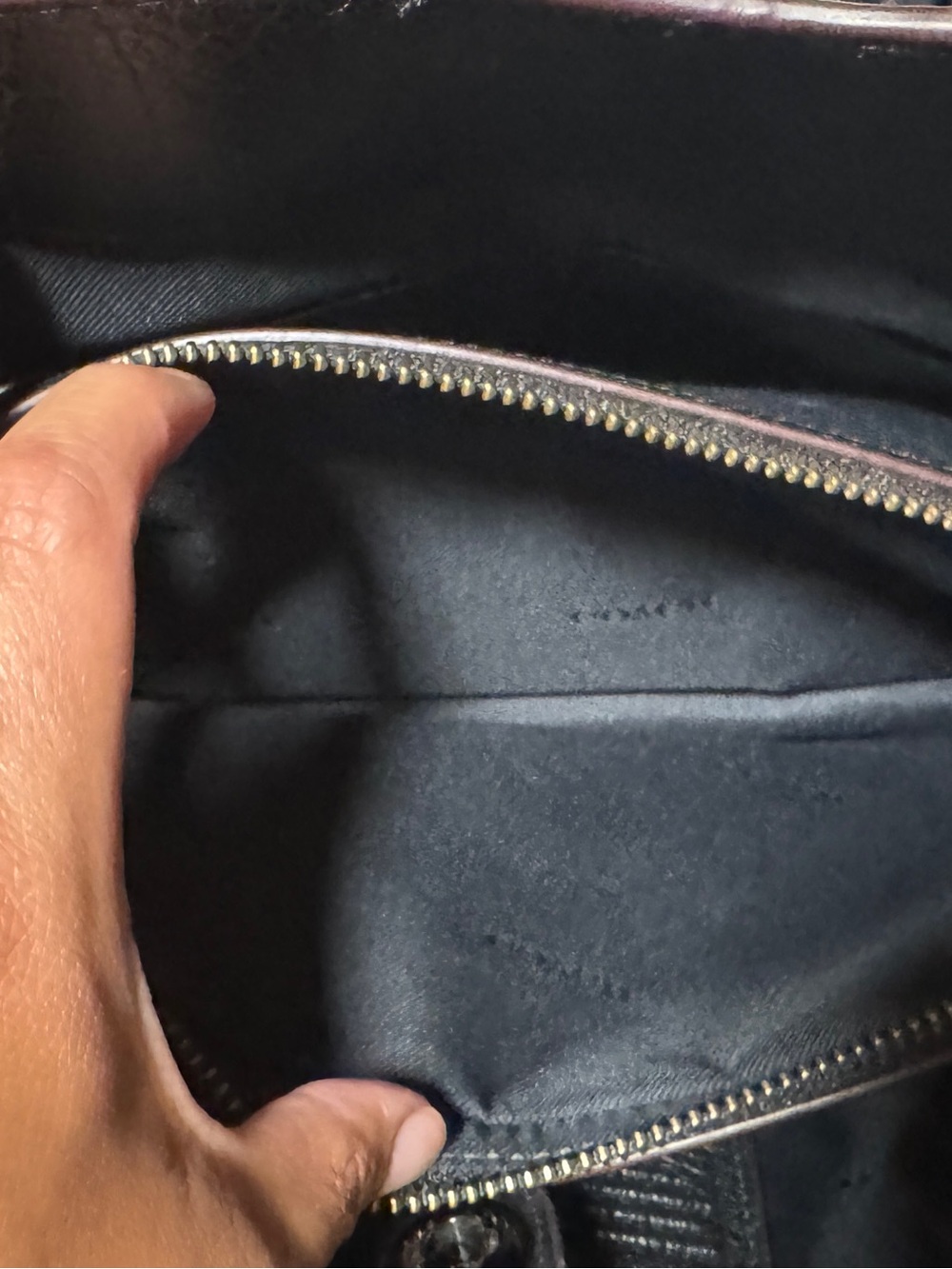 Coach Black and Blue Patchwork Satchel - Picture 7 of 8